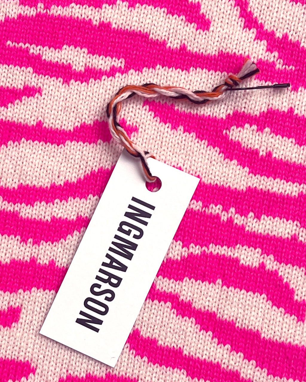 Hot Pink Wool and Cashmere Scarf
