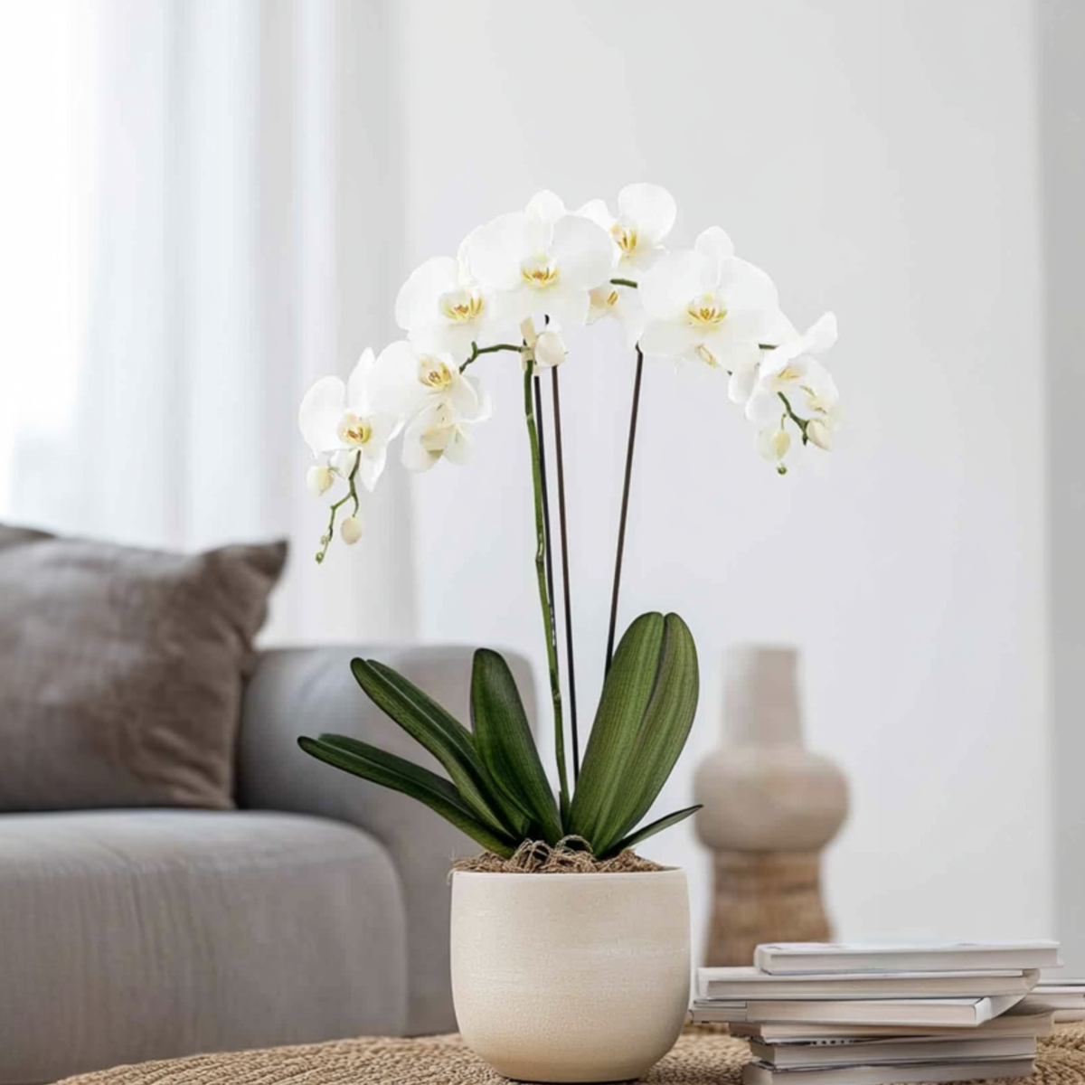 White Moth Orchid Plant 50 to 60cm Height