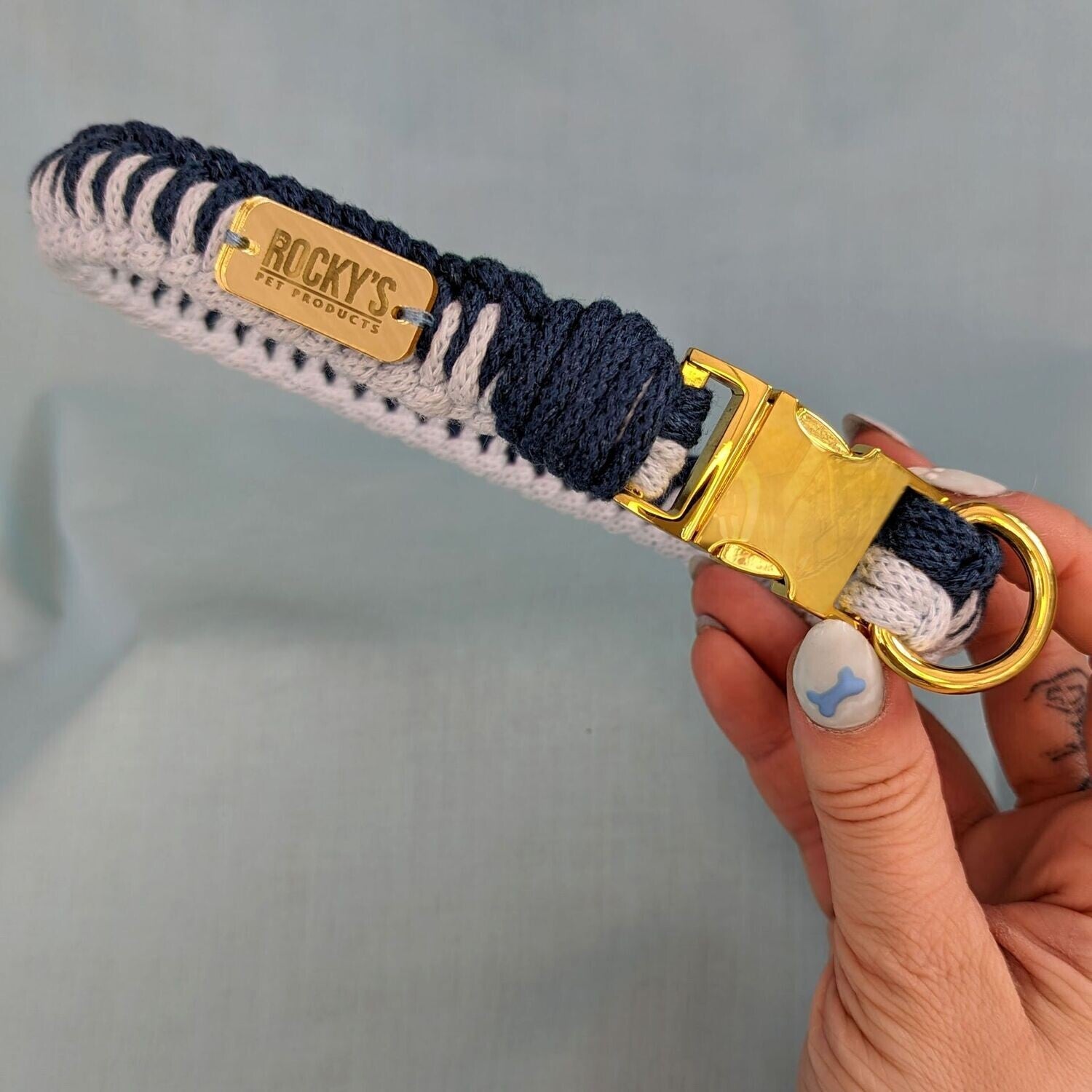 Make Your Own Dog Collar Craft Kit in Blue