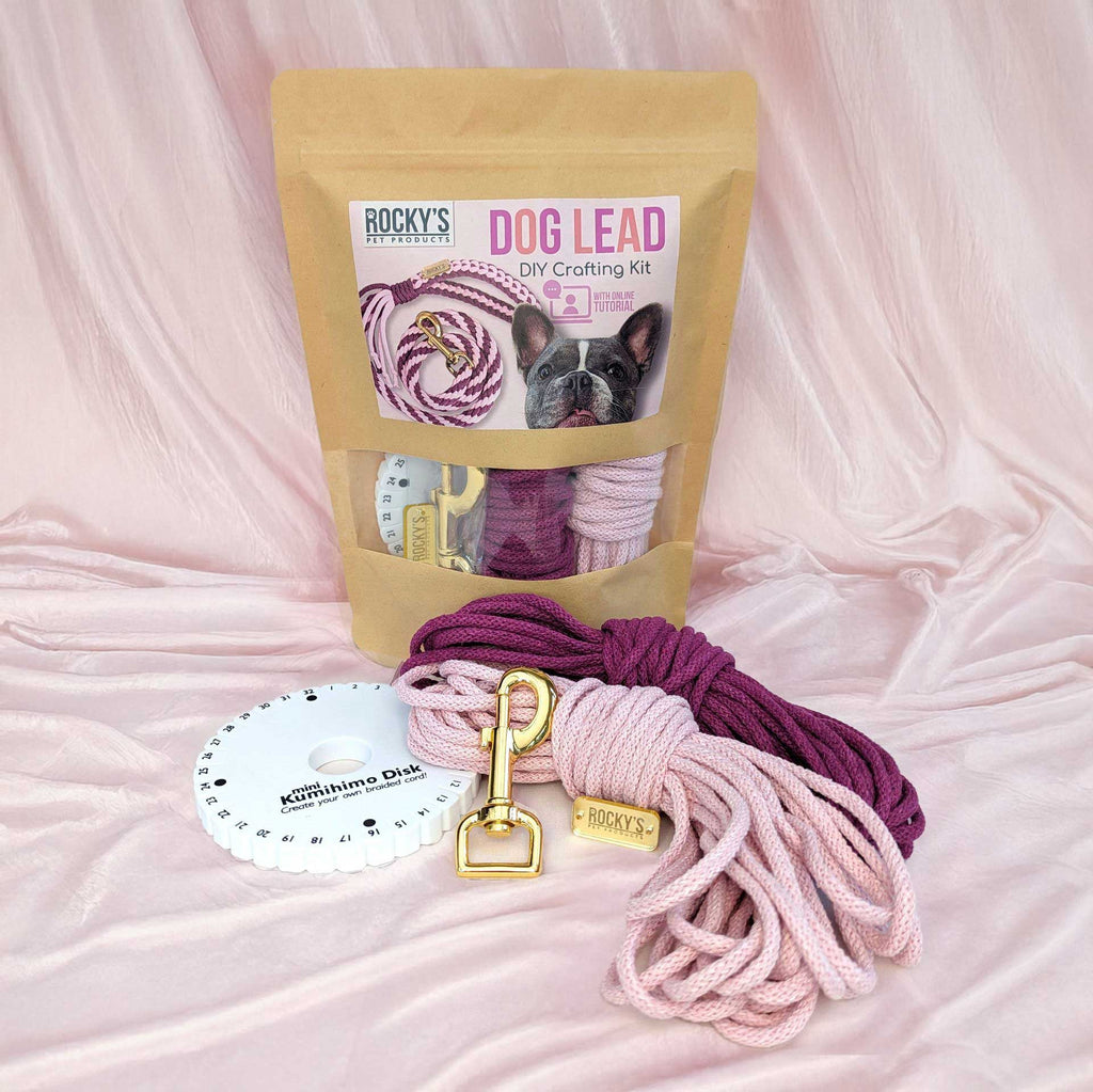 Make Your Own Dog Lead Craft Kit in Pink