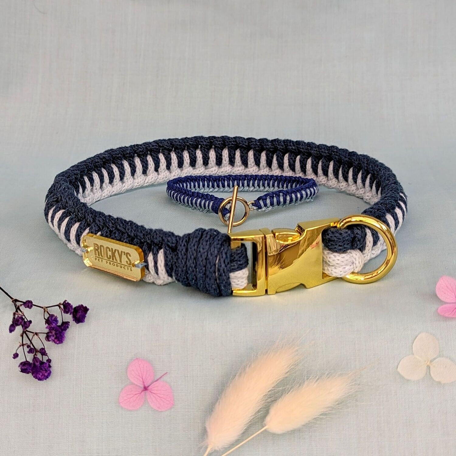 Make Your Own Dog Collar and Friendship Bracelet Craft Kit in Blue