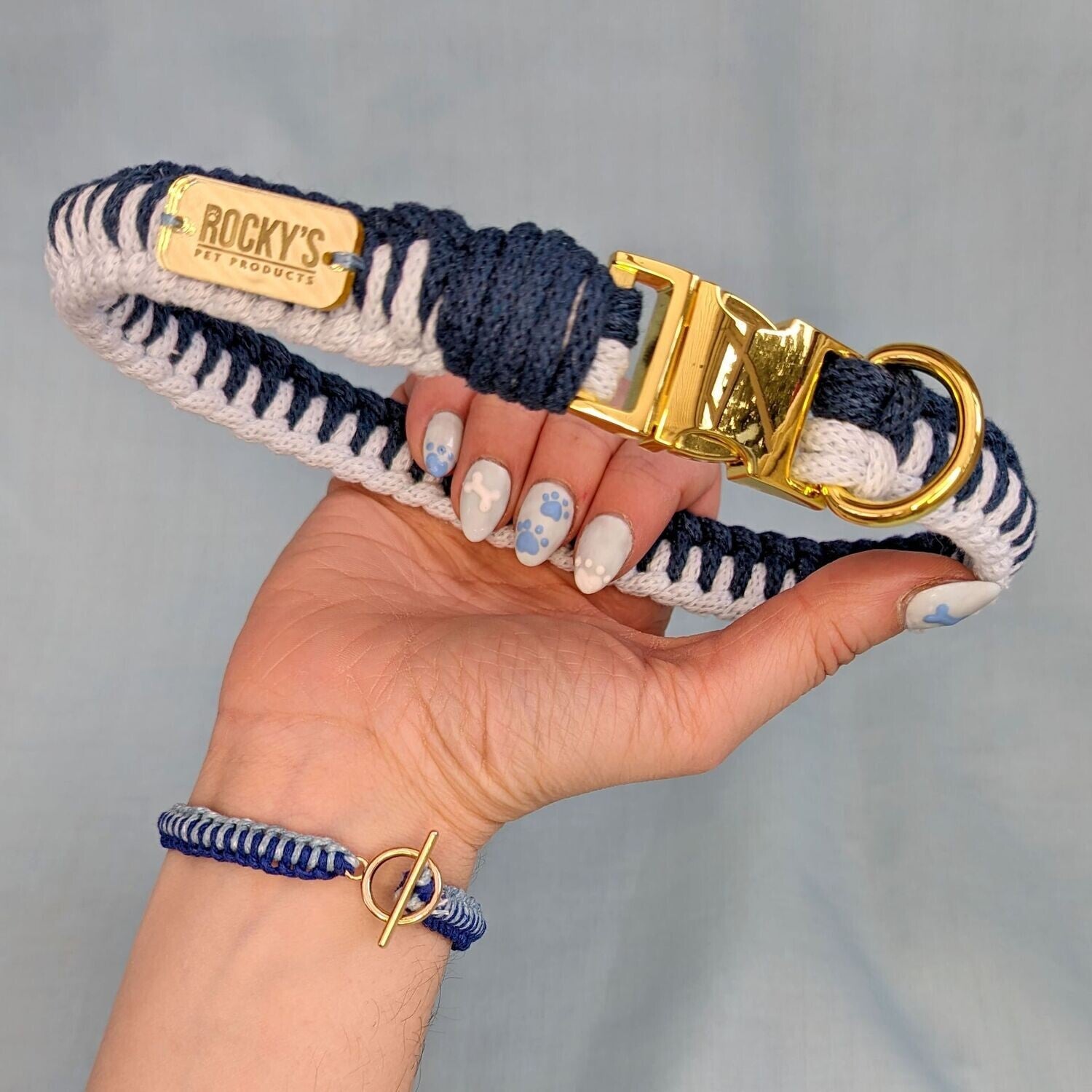 Make Your Own Dog Collar and Friendship Bracelet Craft Kit in Blue