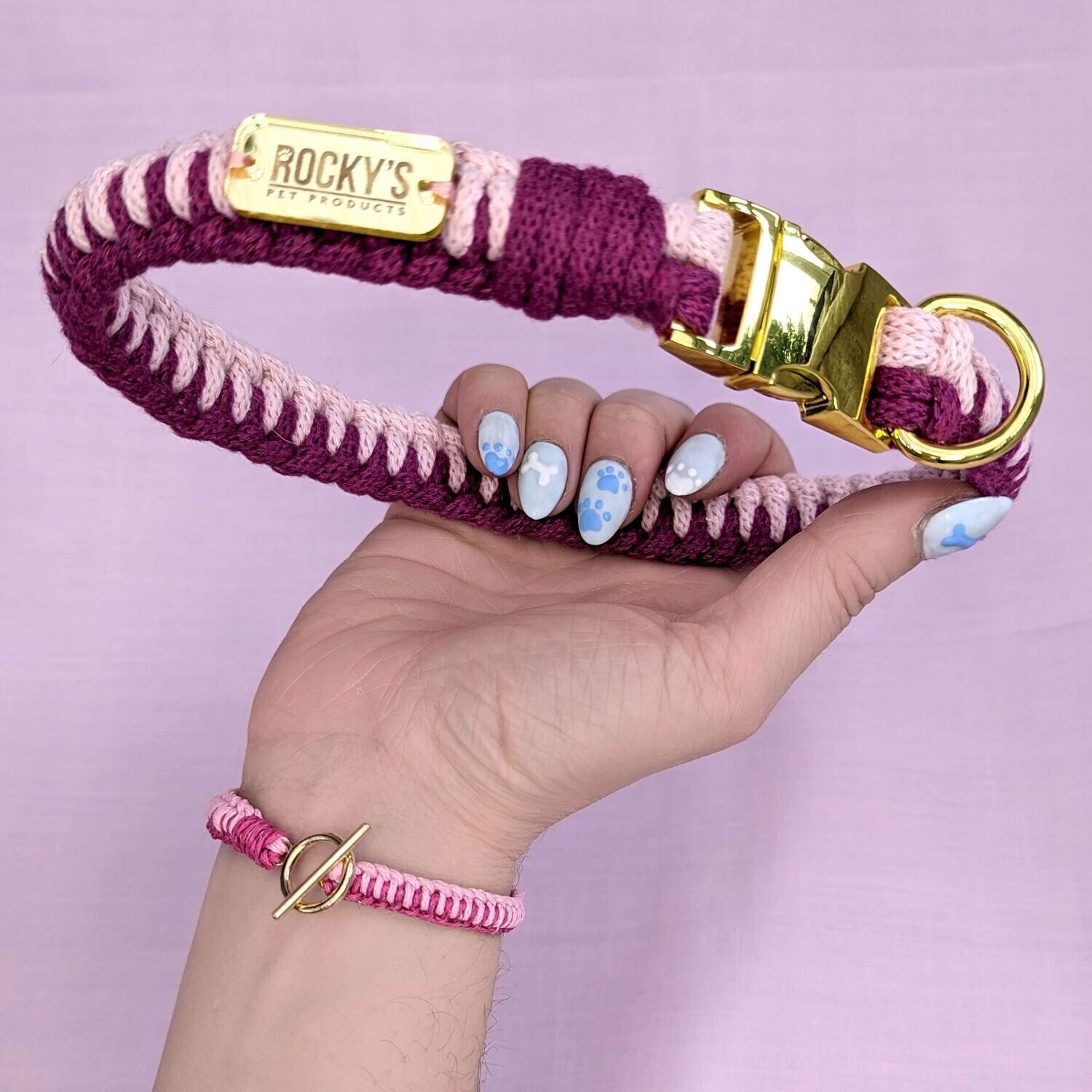 Make Your Own Dog Collar Craft Kit in Pink