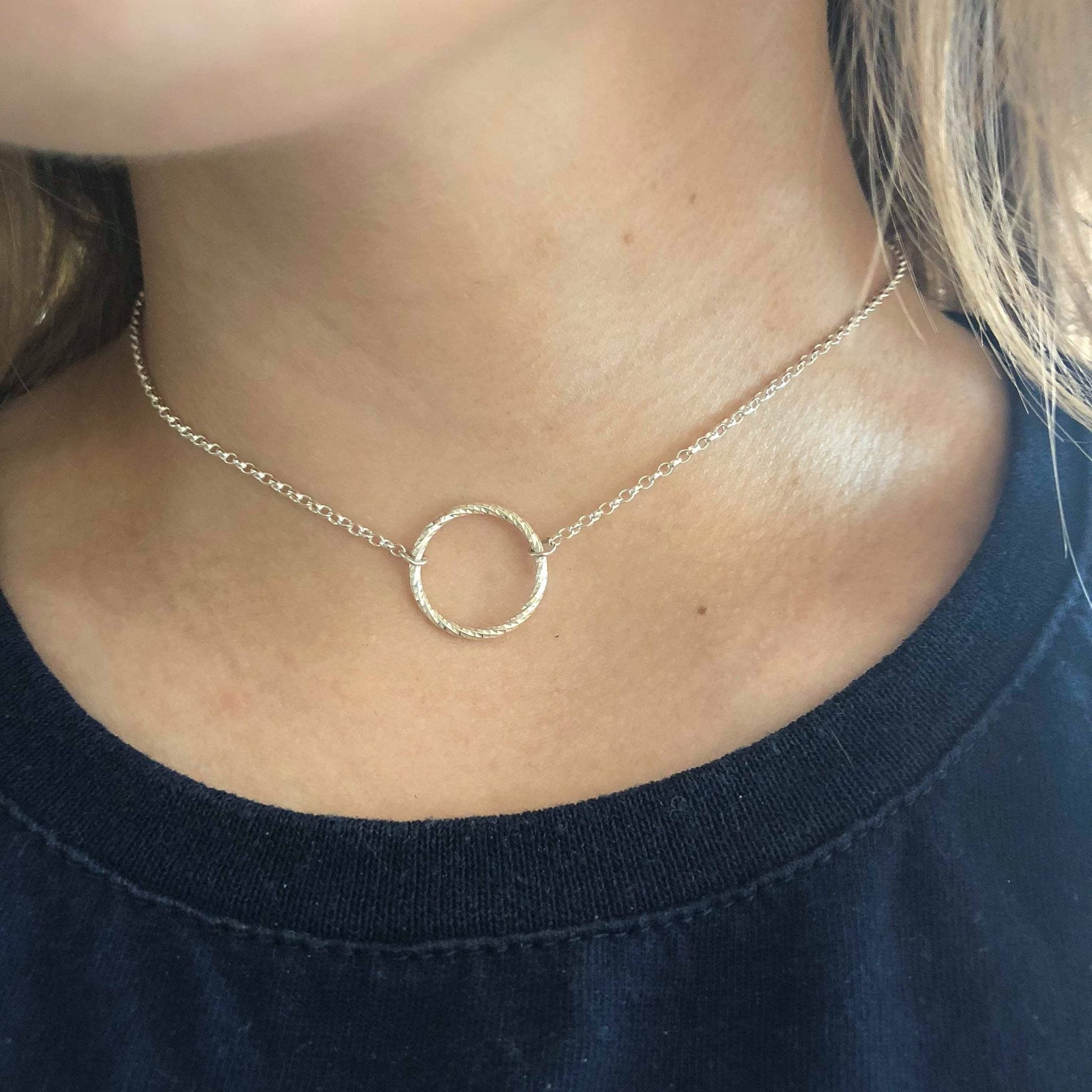Karma Choker in Sterling Silver