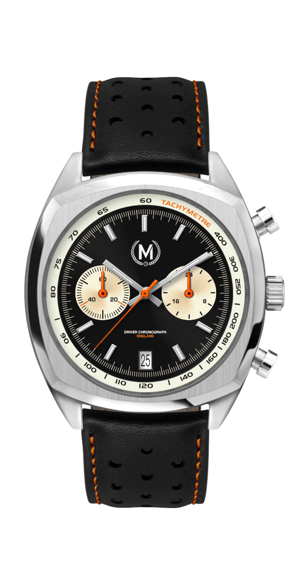 Driver Chronograph MkII Black Reverse Panda Meca-Quartz Watch