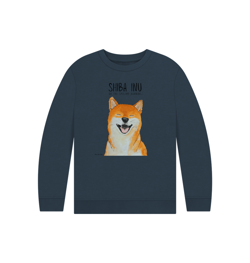 The Great Shiba Snuggle Heist Kids Sweatshirt