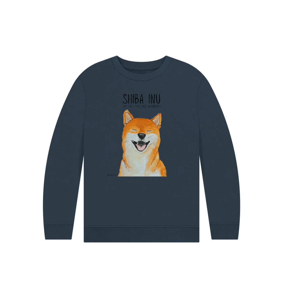 The Great Shiba Snuggle Heist Kids Sweatshirt