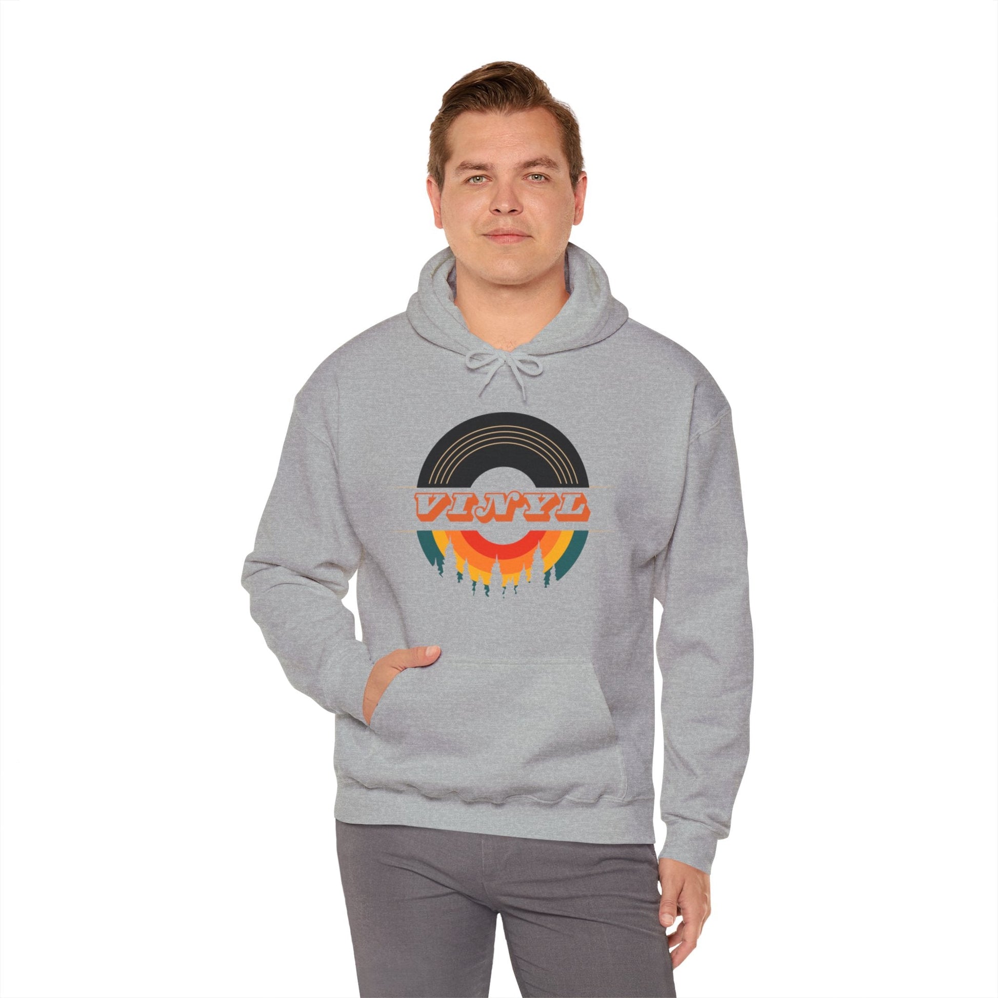 Vinyl Record Logo Men's Hoodie