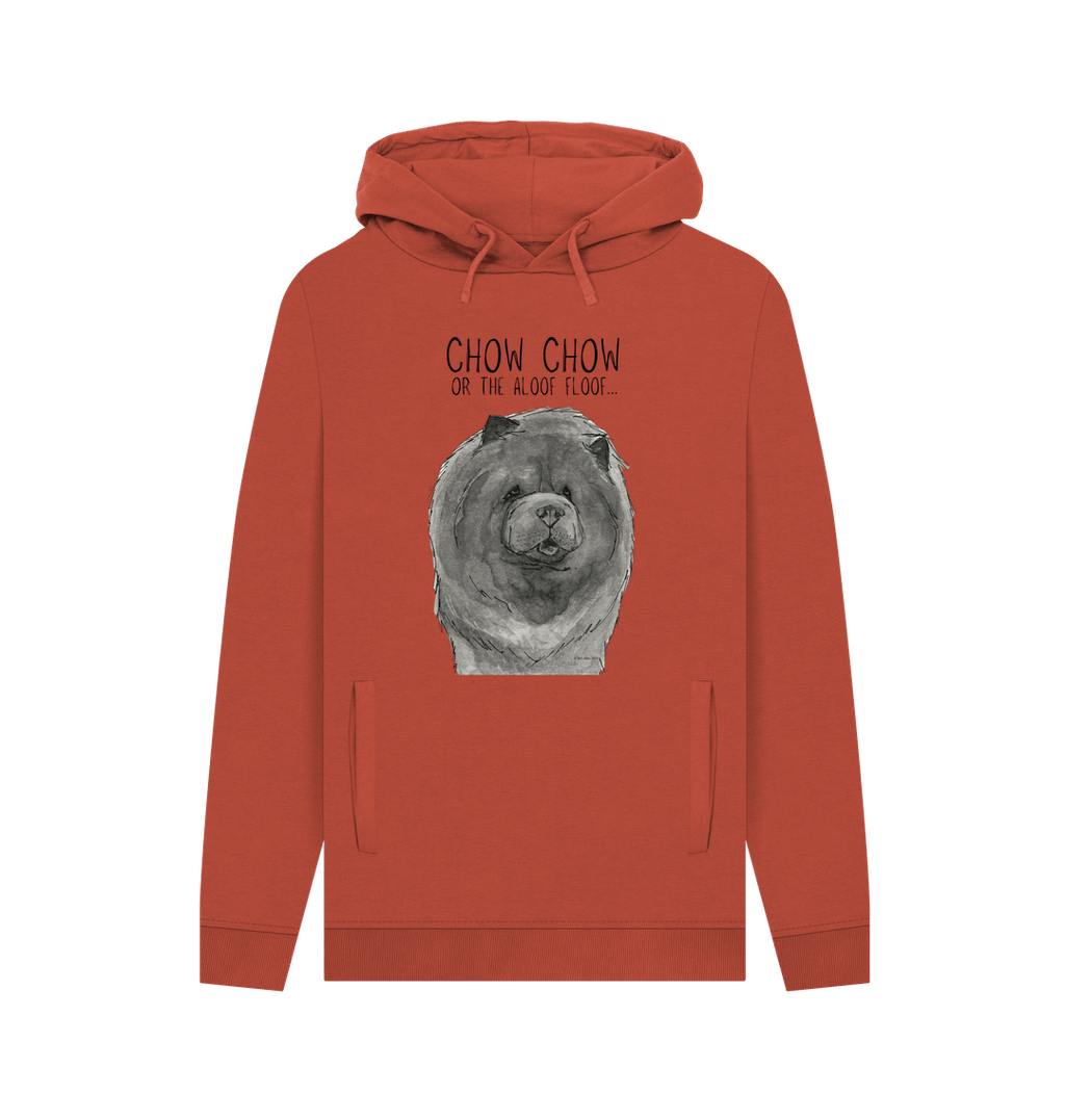 Blue Chow Chow Men's Hoodie with Aloof Floof Design
