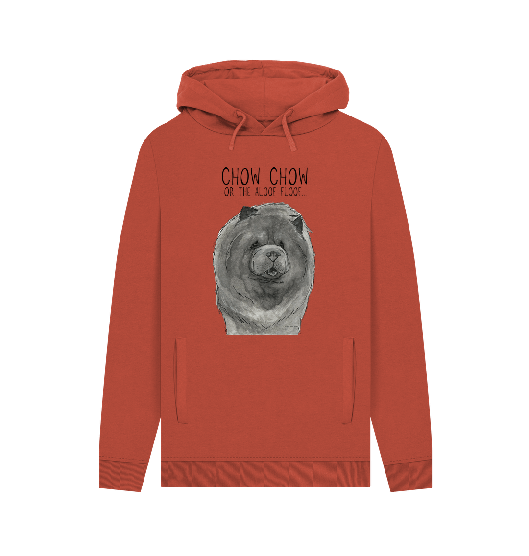 Blue Chow Chow Men's Hoodie with Aloof Floof Design