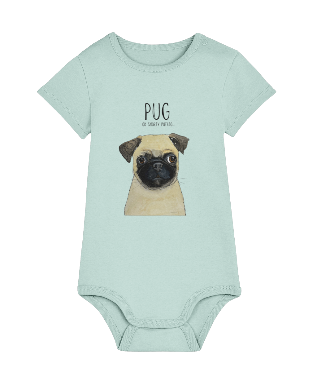 Pug Baby Bodysuit