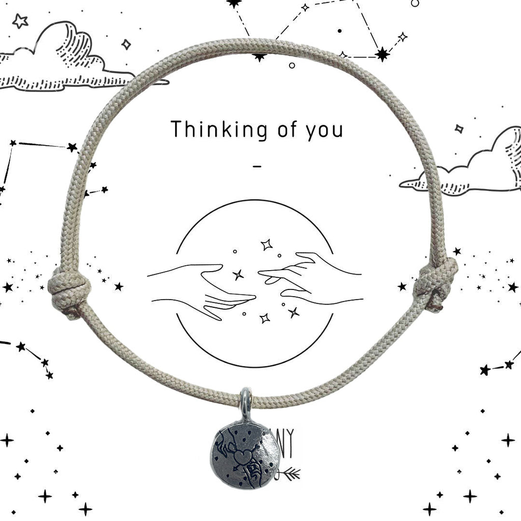 Thinking of You Silver Rope Bracelet