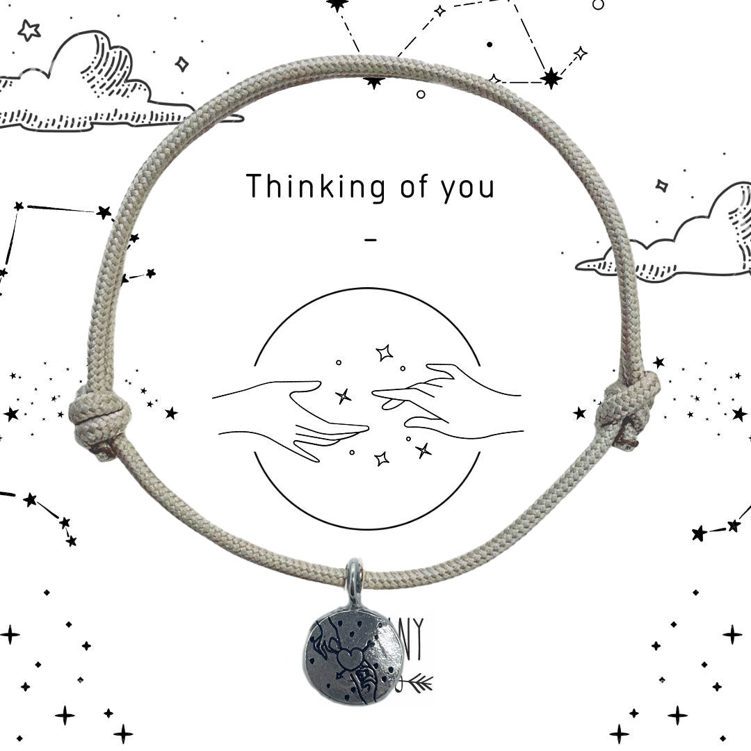 Thinking of You Silver Rope Bracelet