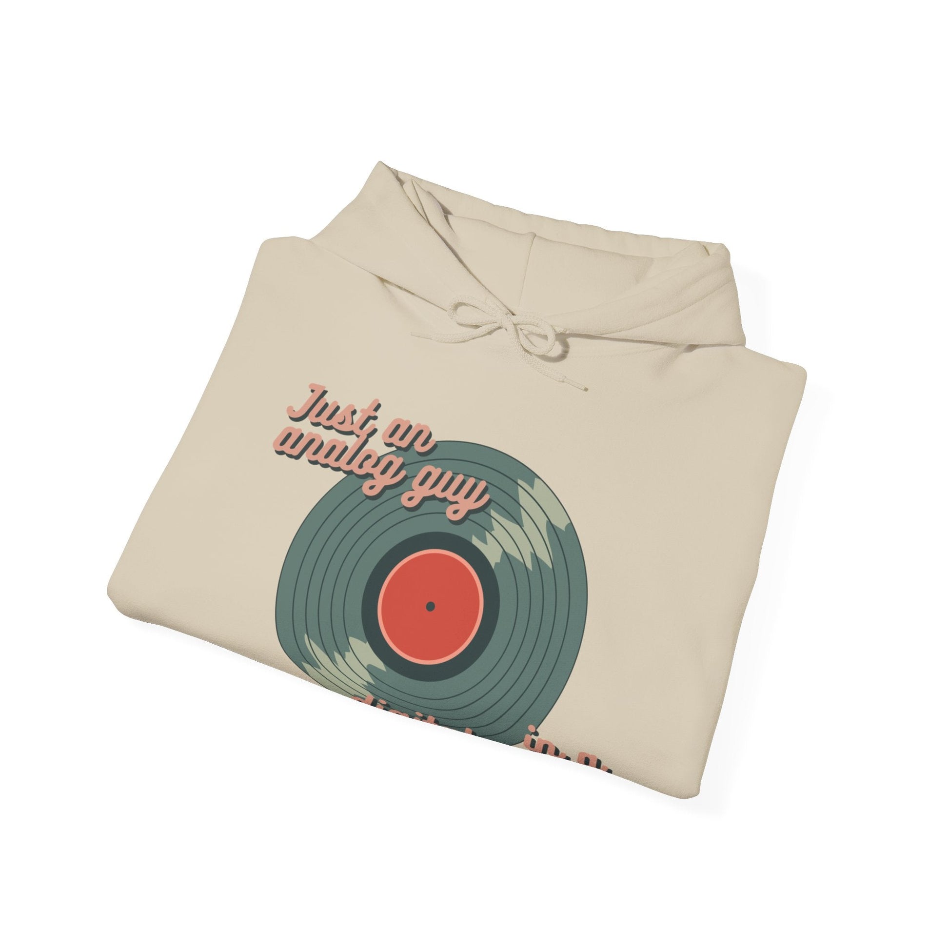 Just an Analog Guy in a Digital World Hooded Sweatshirt