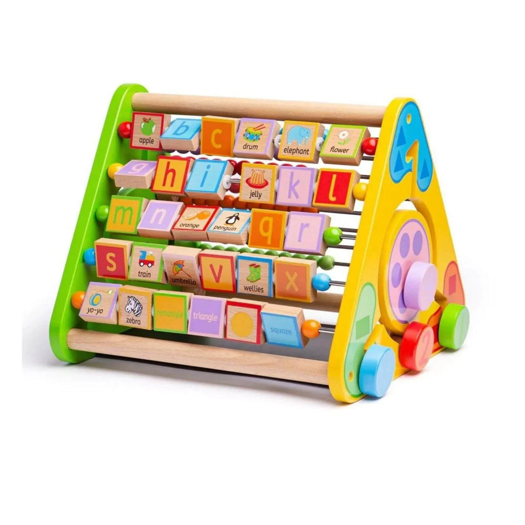 Triangular Wooden Activity Centre for Babies and Toddlers
