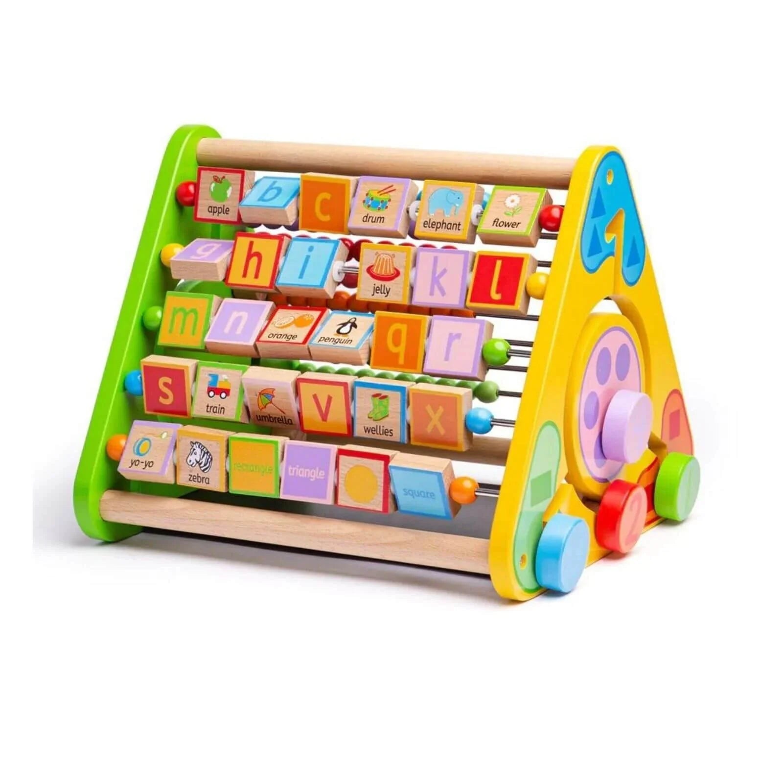 Triangular Wooden Activity Centre for Babies and Toddlers