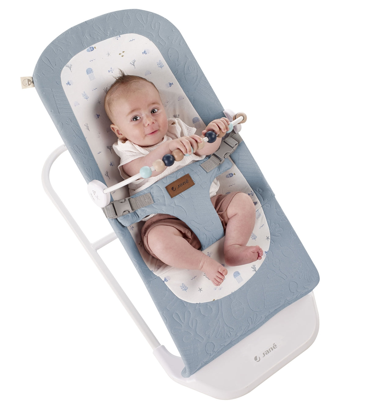 Baby Hammock Bouncer with Activity Toy Arch in Botanic