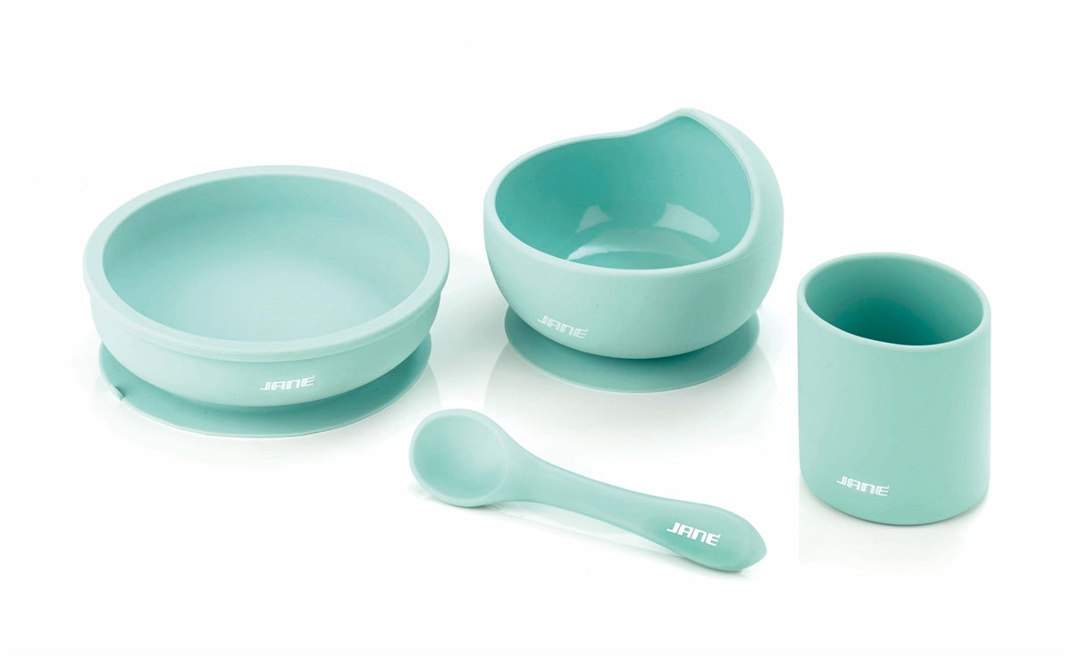 4 Piece Silicone Dinner Set for Children