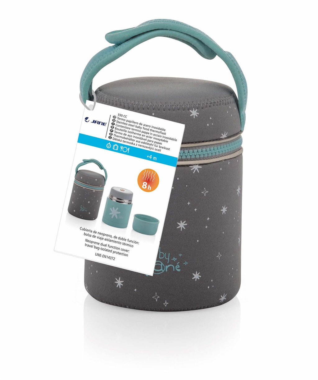 Stainless Steel Thermal Baby Food Flask with Bowl and Carry Bag 500cc