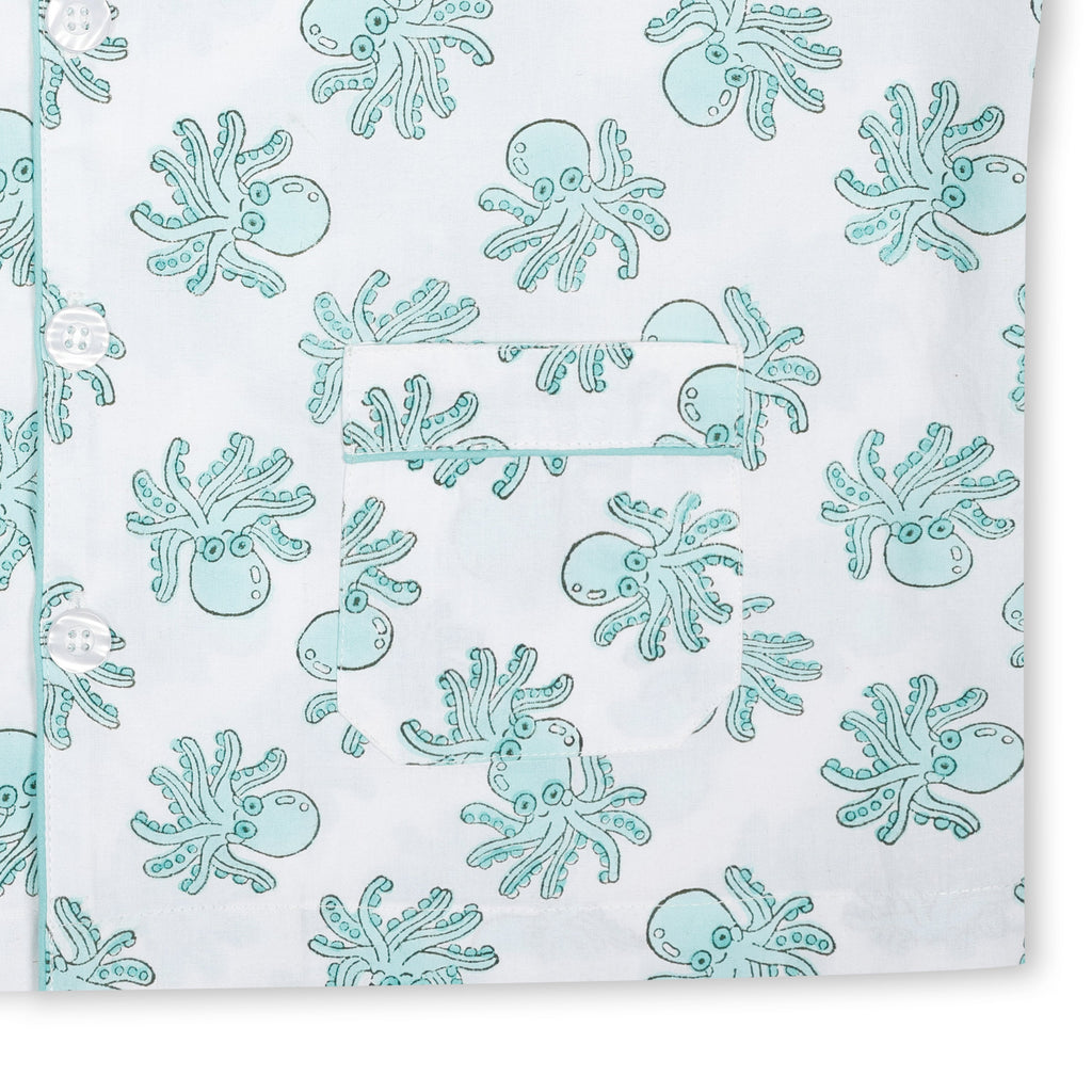 Green Octopus Children's Pyjamas