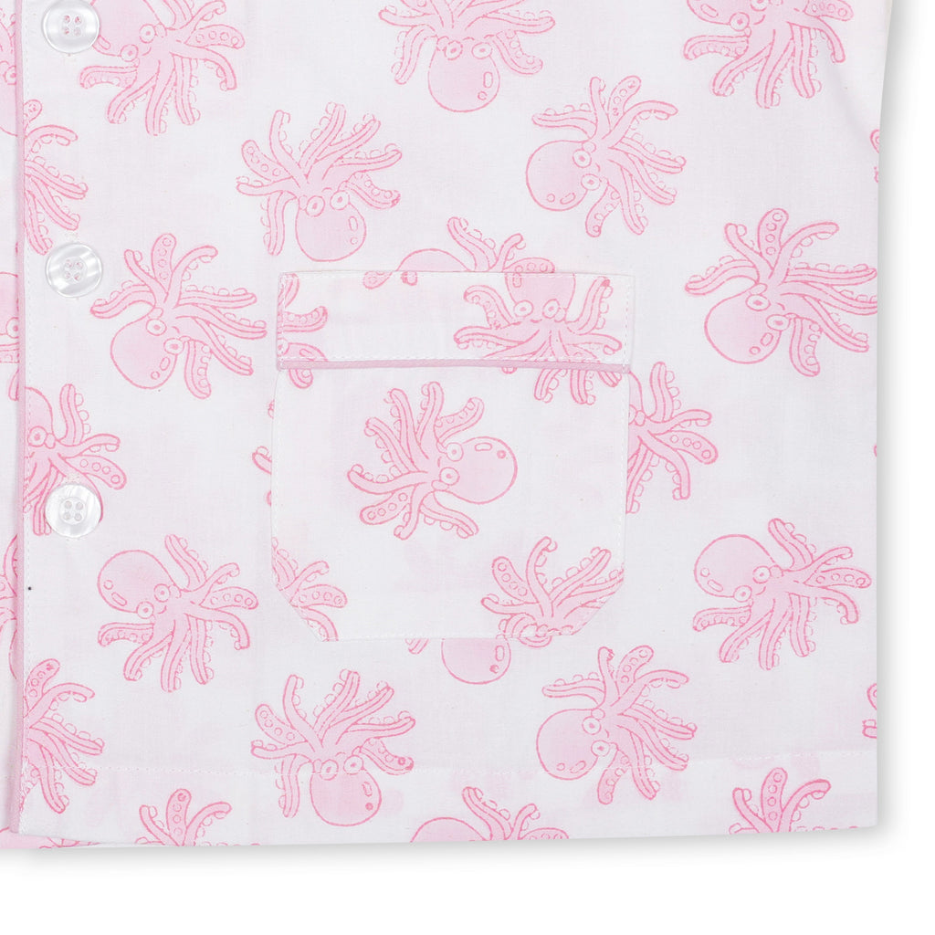 Pink Octopus Children's Pyjamas