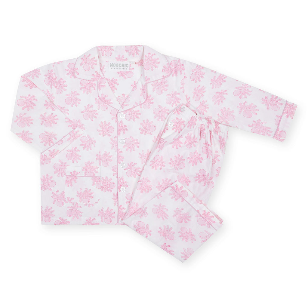 Pink Octopus Children's Pyjamas