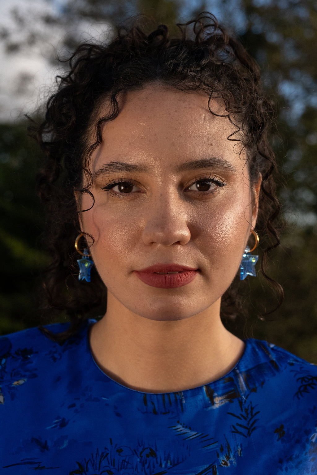 Star Sign Hoop Earrings