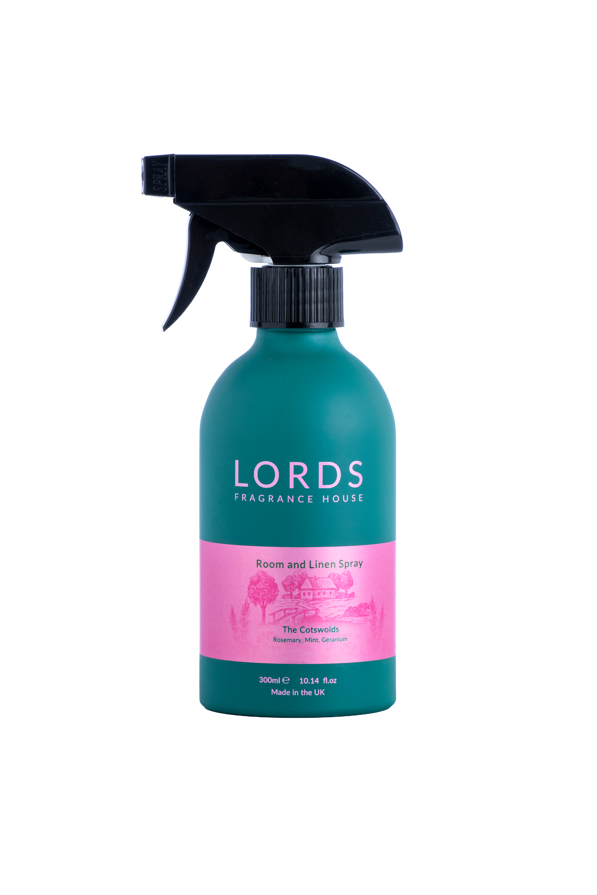 Green Aluminium Room and Linen Spray