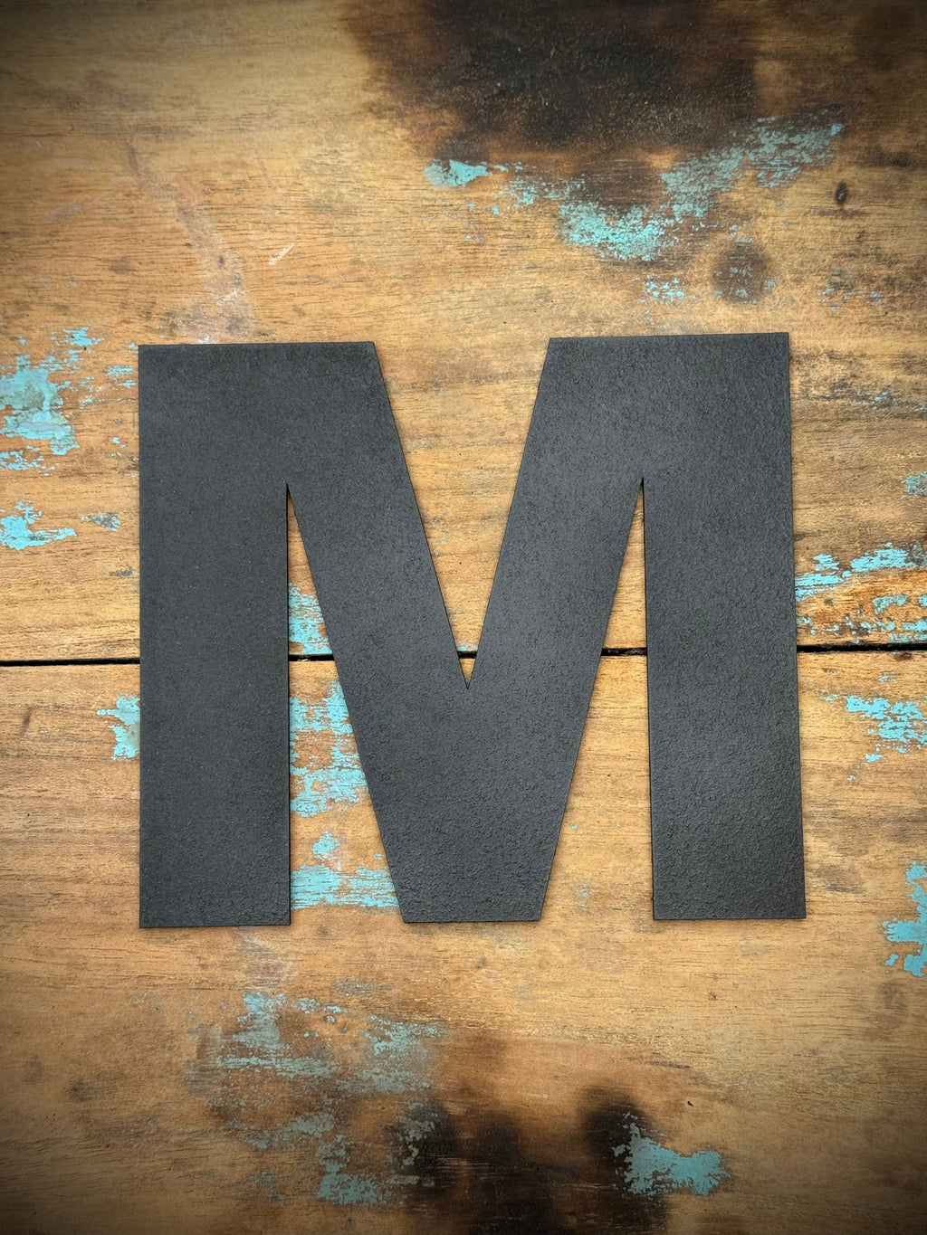 Black Metal Letters 12 inch and 5 inch Rustic Industrial Wall Decor