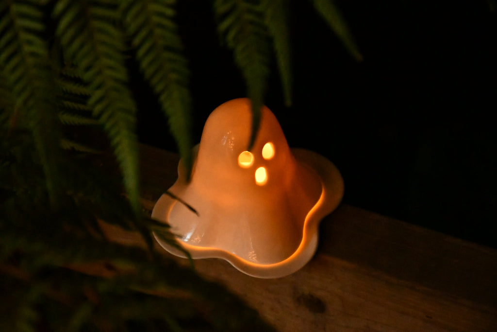 Ghost Tealight Holder for Halloween