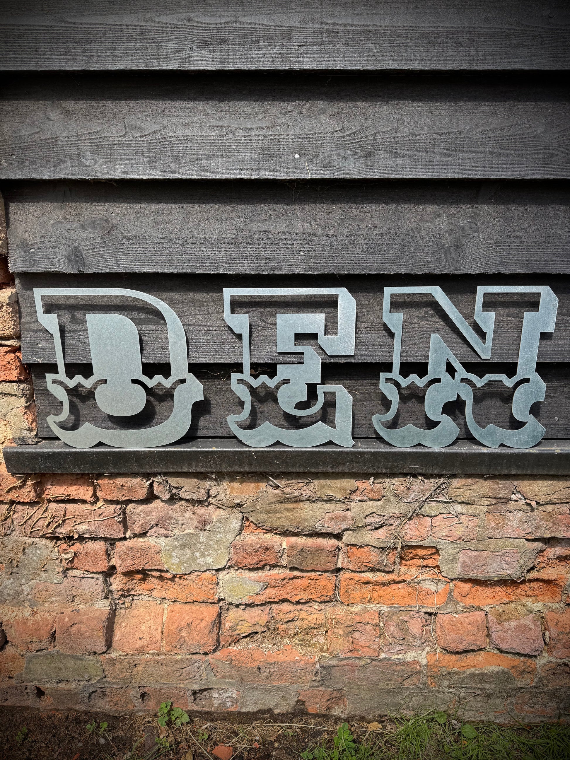 DEN Steel Circus Lettering 12 Inch