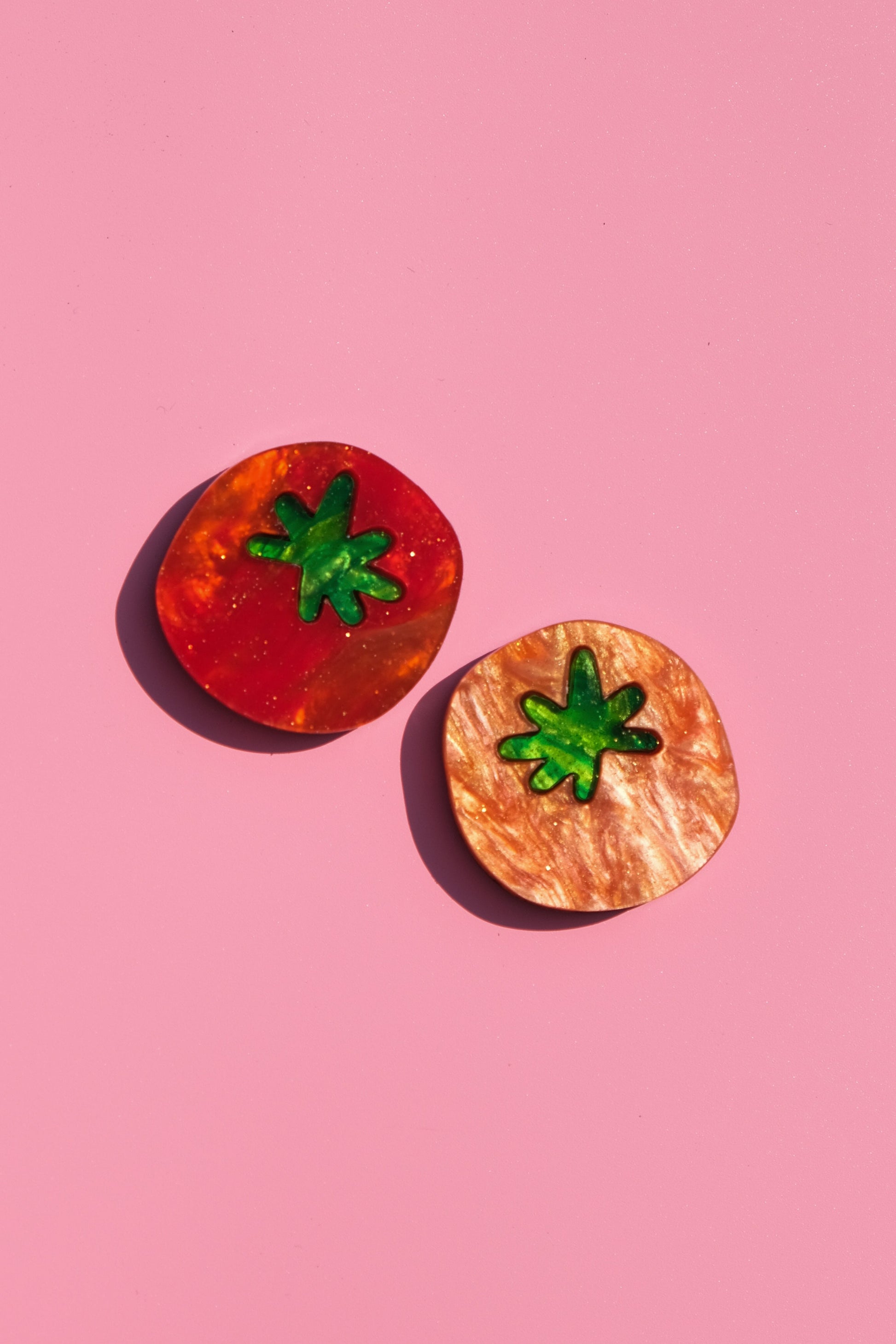 Cherry Tomato Hair Clips Set of 2