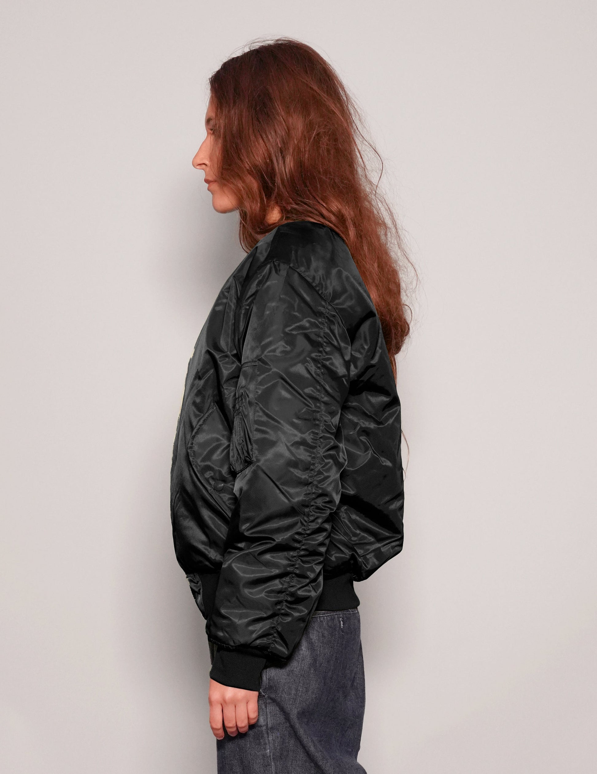 Vintage MA-1 Bomber Jacket in Black