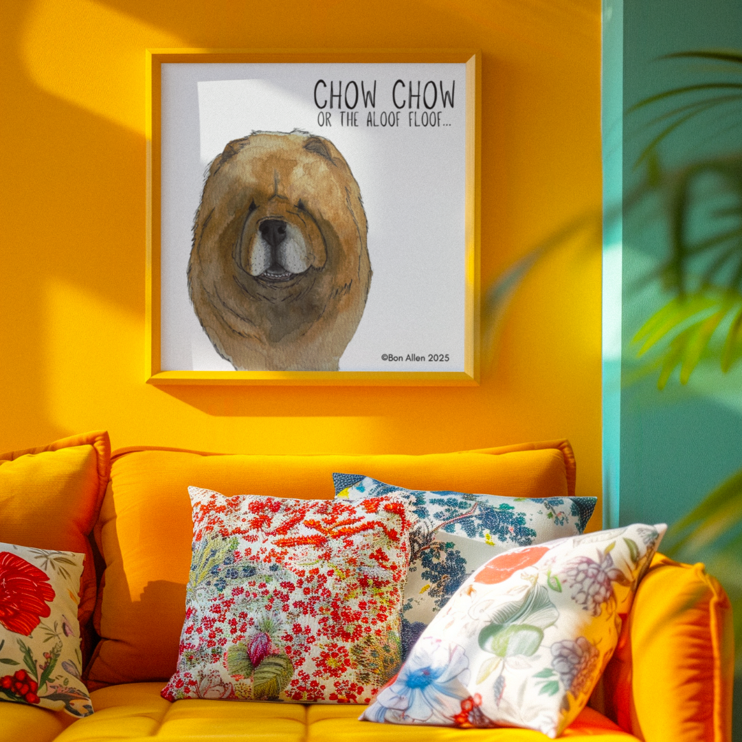 Chow Chow Fine Art Giclée Print 12 inch Square