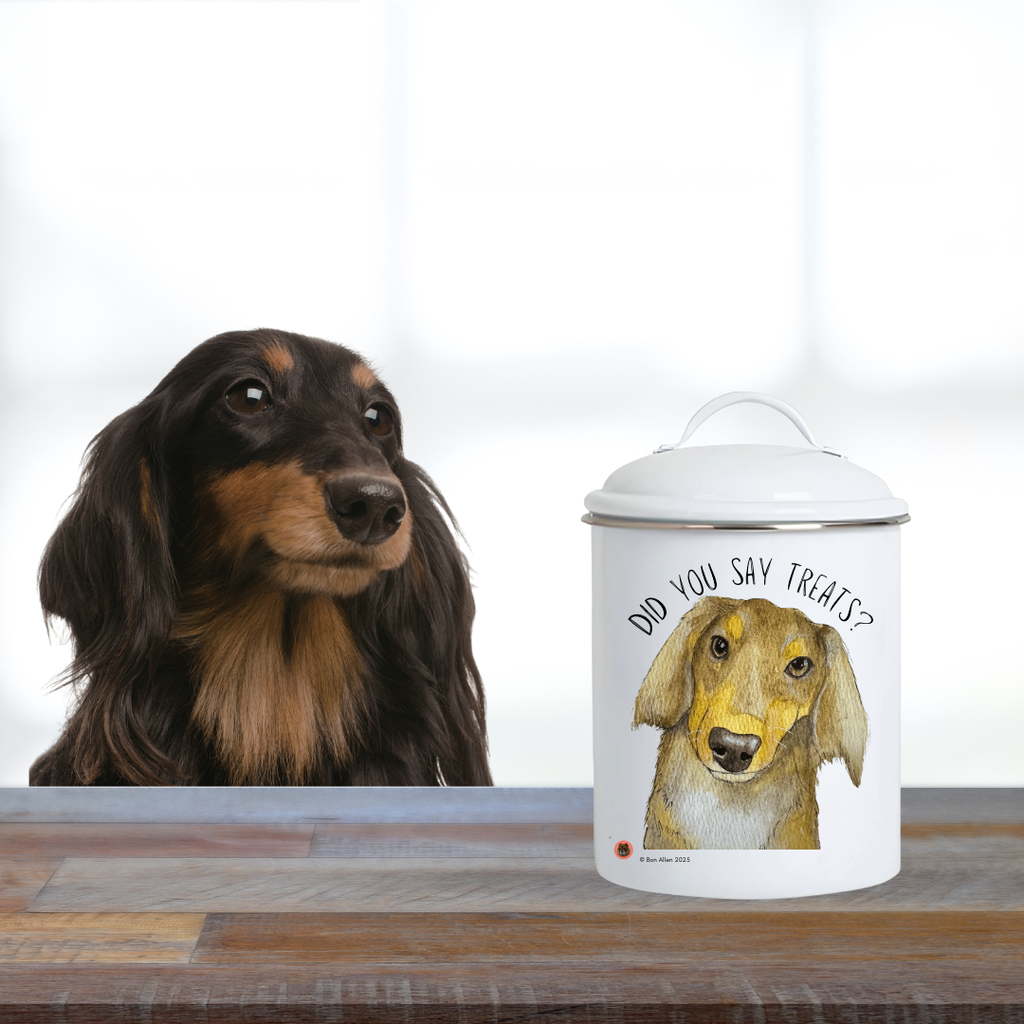 Handmade Dachshund Treat Jar