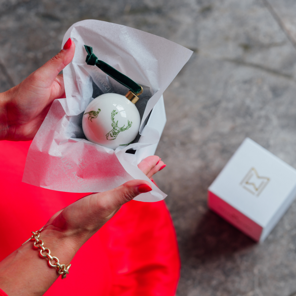 The Cotswolds Stag and Pheasant Bauble