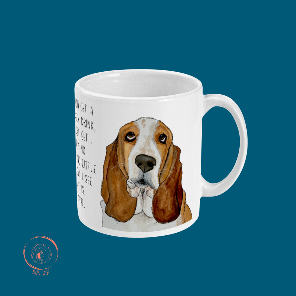 Basset Hound Betrayal Mug Where's My Biscuit