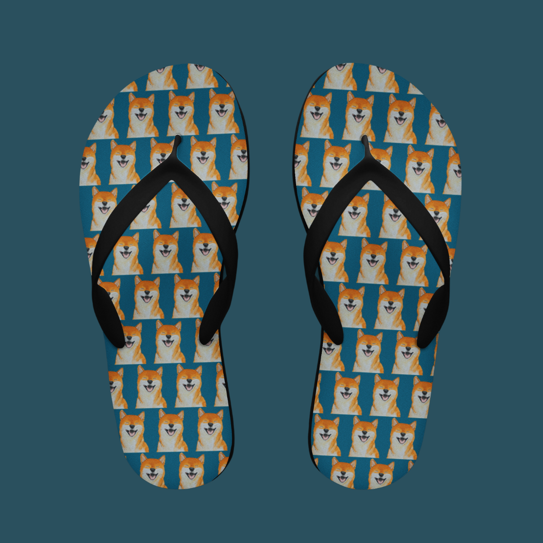 Shiba Inu Flip Flops in Style