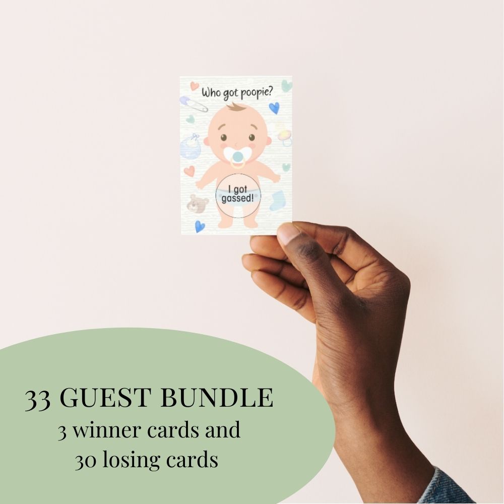 Baby Shower Scratch Off Game 33 Card Pack