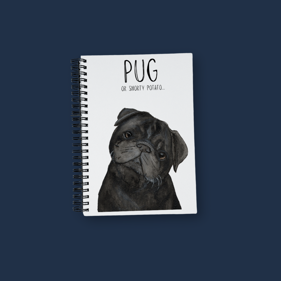 Pug Lover's Notebook for Writing and Sketching