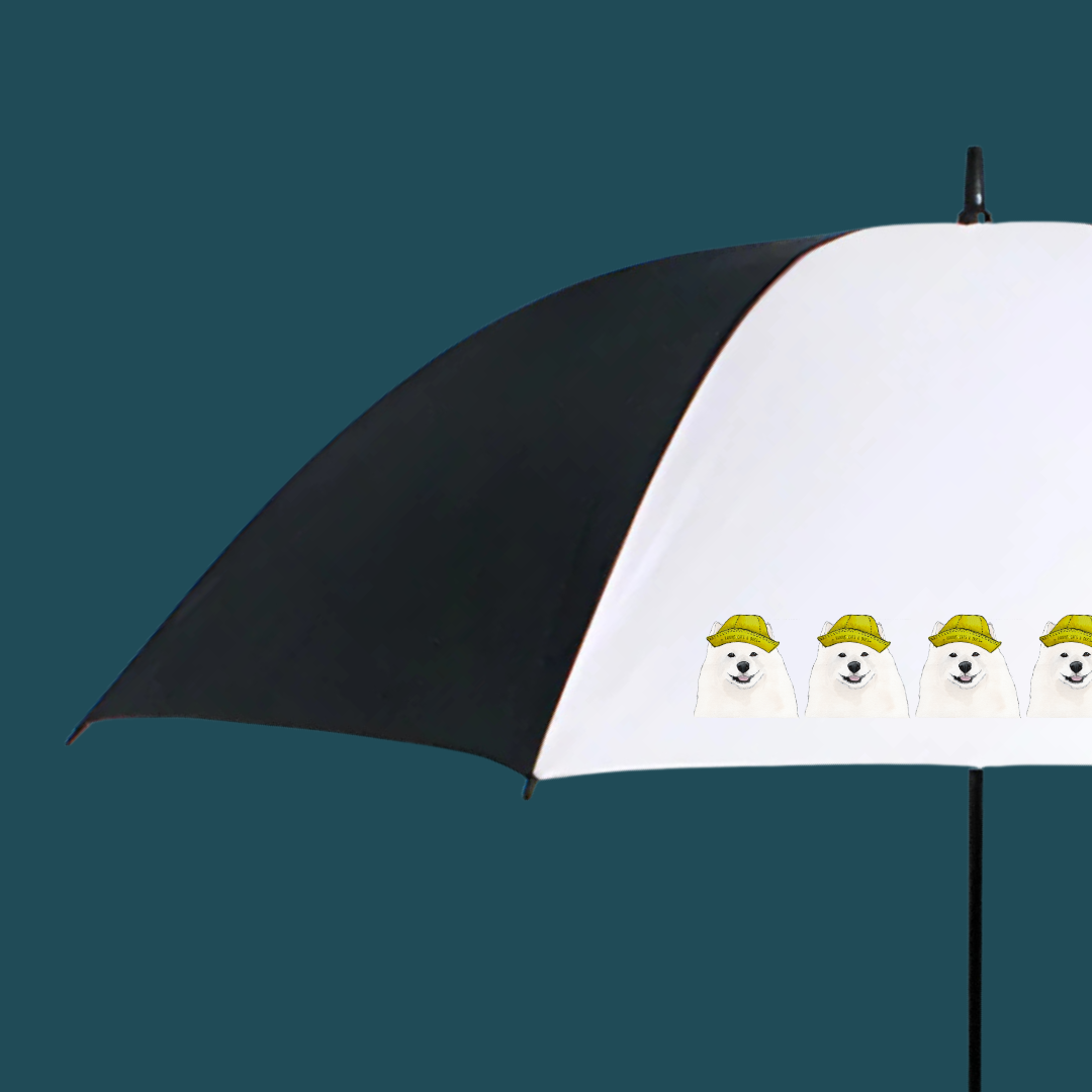Samoyed Umbrella Golf Size Rain Protection