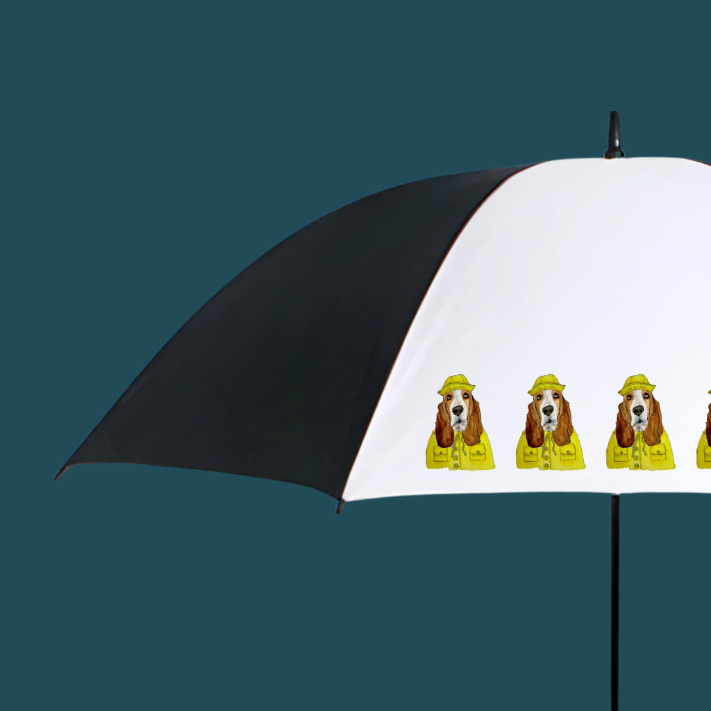 Golf Umbrella with Basset Hound Design, 60 inch Canopy