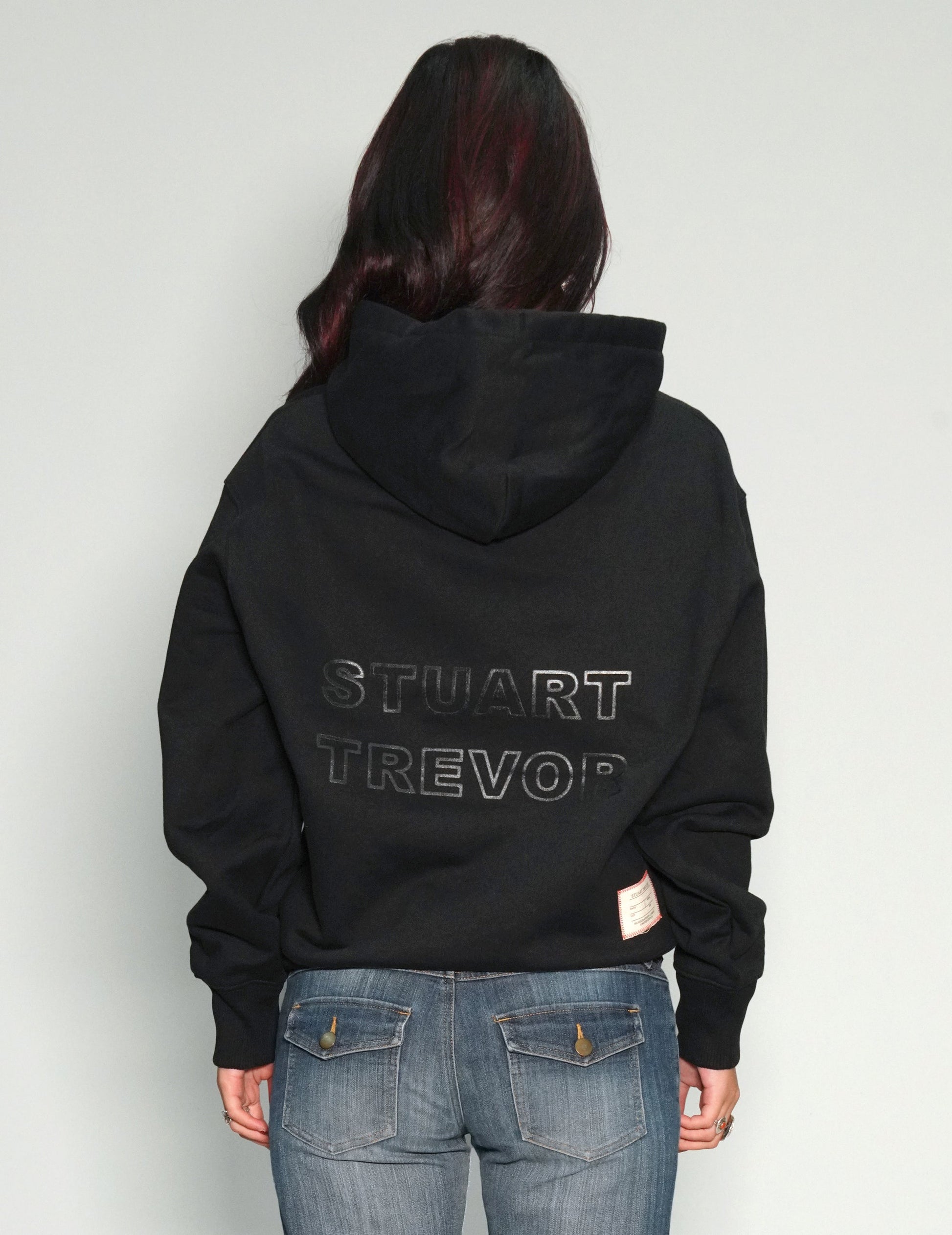 Black Organic Cotton Hoodie for Women