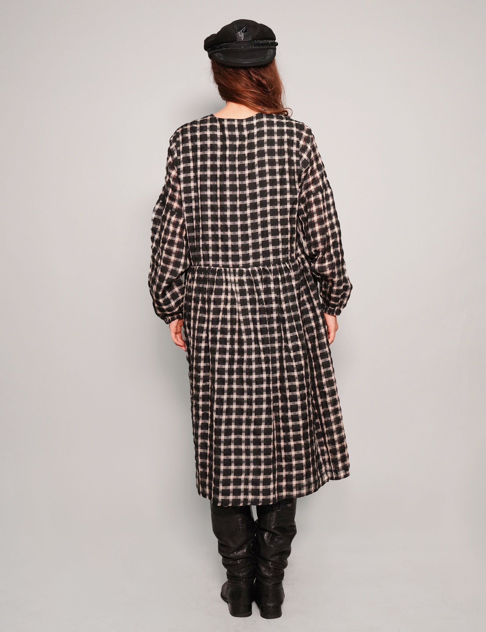 Gingham Cotton Dress