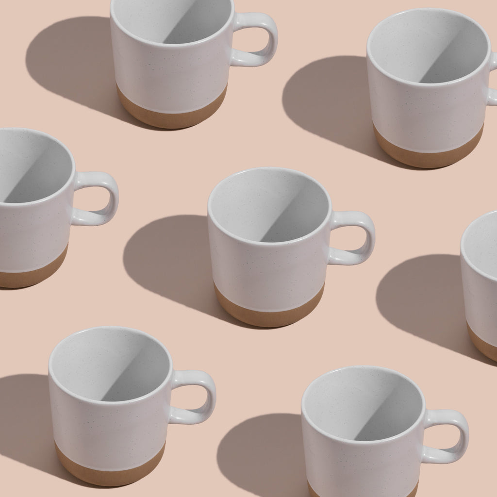 White Speckled Ceramic Coffee Mug 355ml