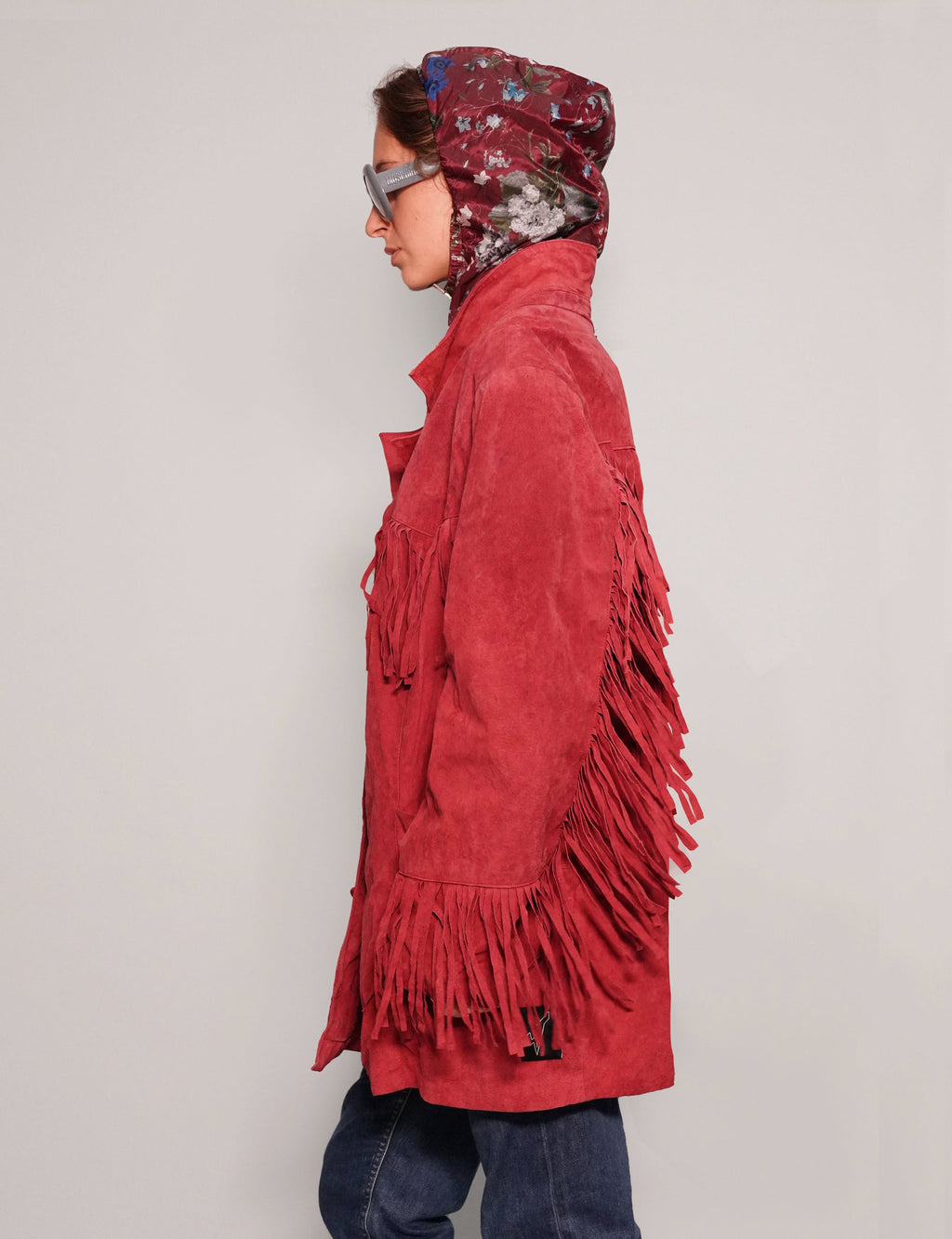 Red Leather Cowgirl Coat