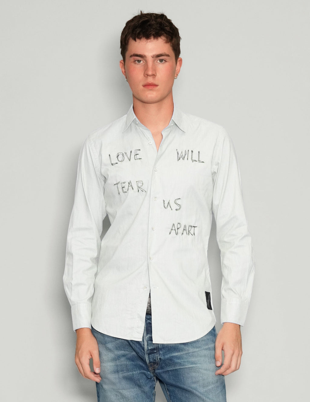 Love Will Tear Us Apart White Shirt