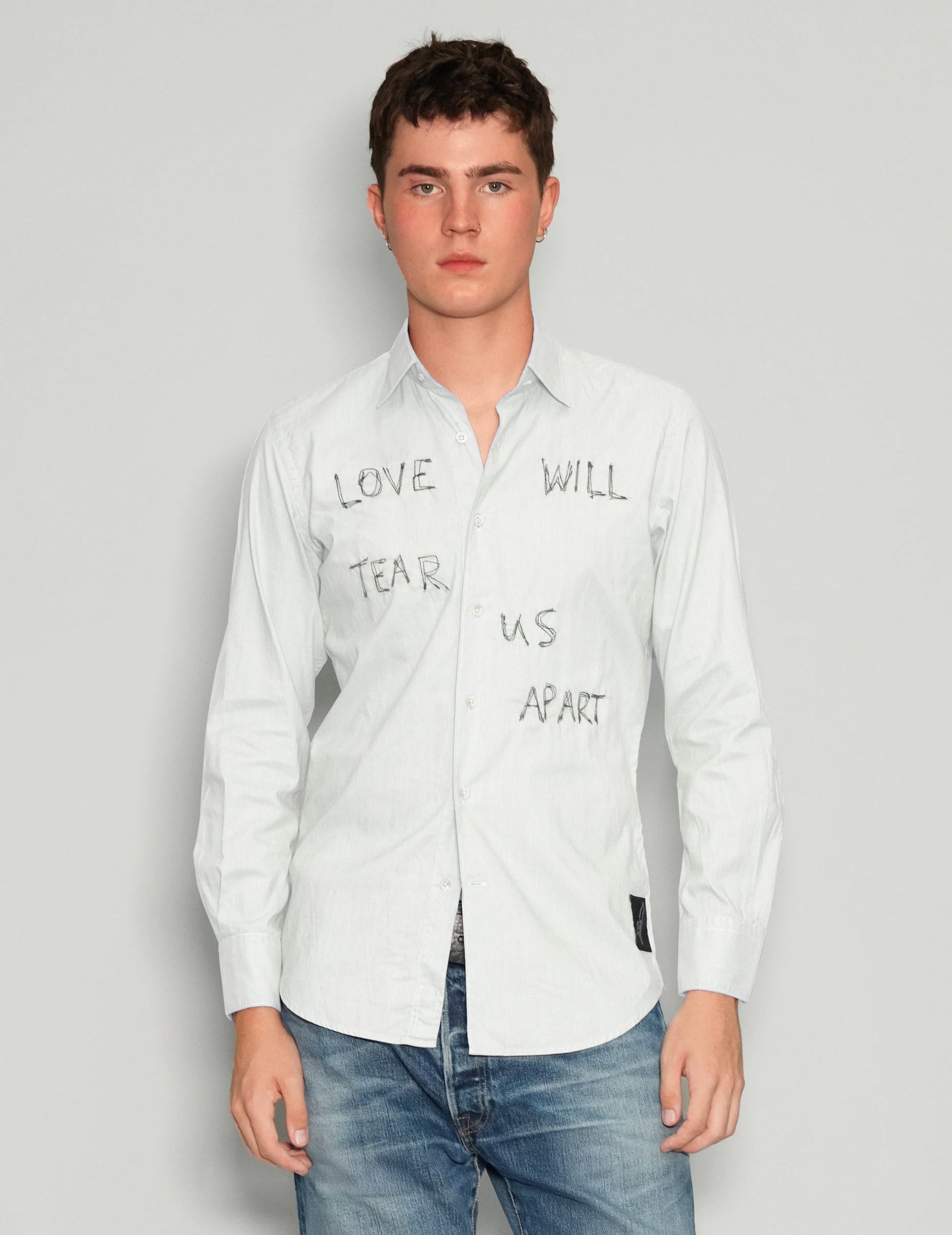 Love Will Tear Us Apart White Shirt