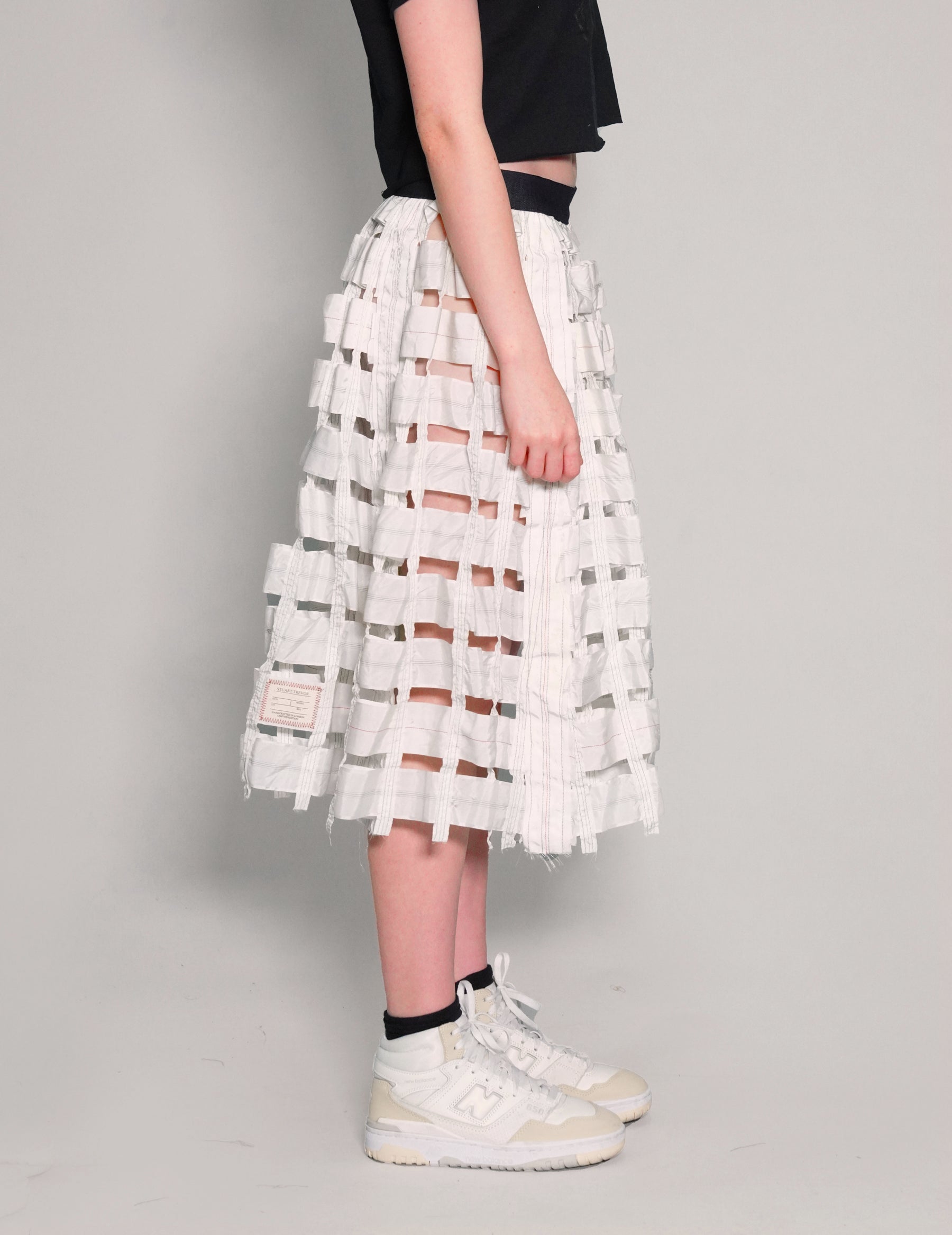 Parachute Skirt in White or Black