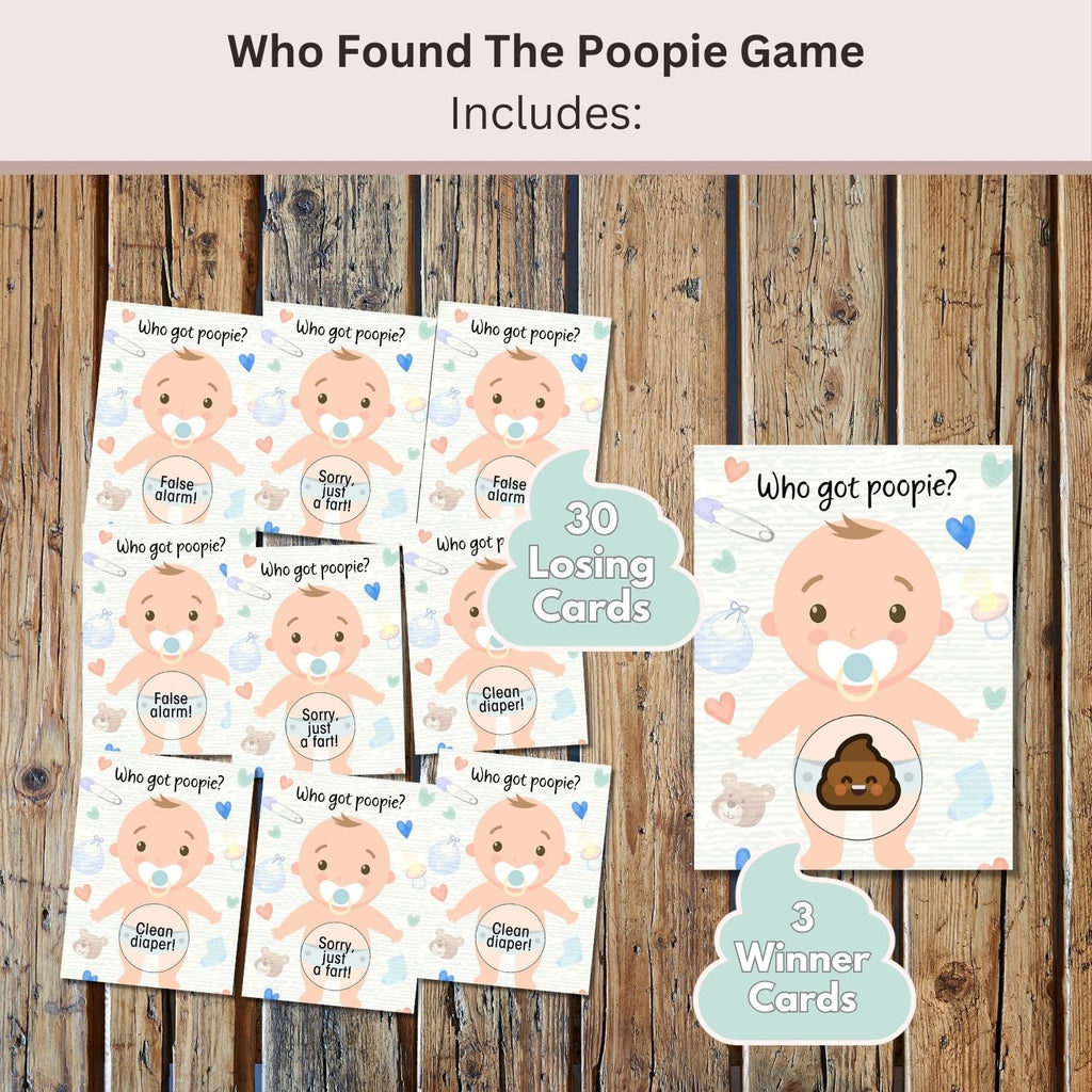 Baby Shower Scratch Off Game 33 Card Pack